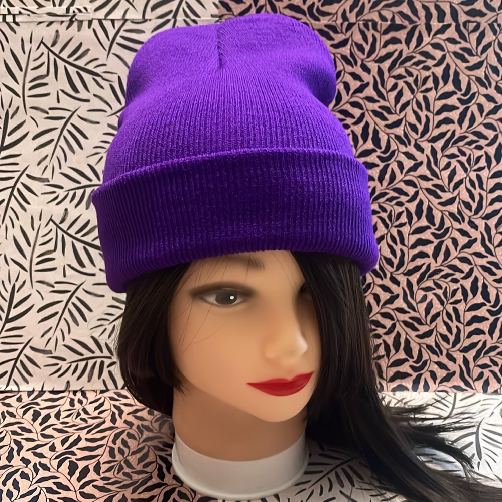 Purple Beanie Adult Size NWT